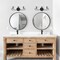 Designers Fountain Summit 20in 3-Light Matte Black Modern Indoor Vanity Light with Candelabra-Style Curves D269C-3B-MB - alternate 2